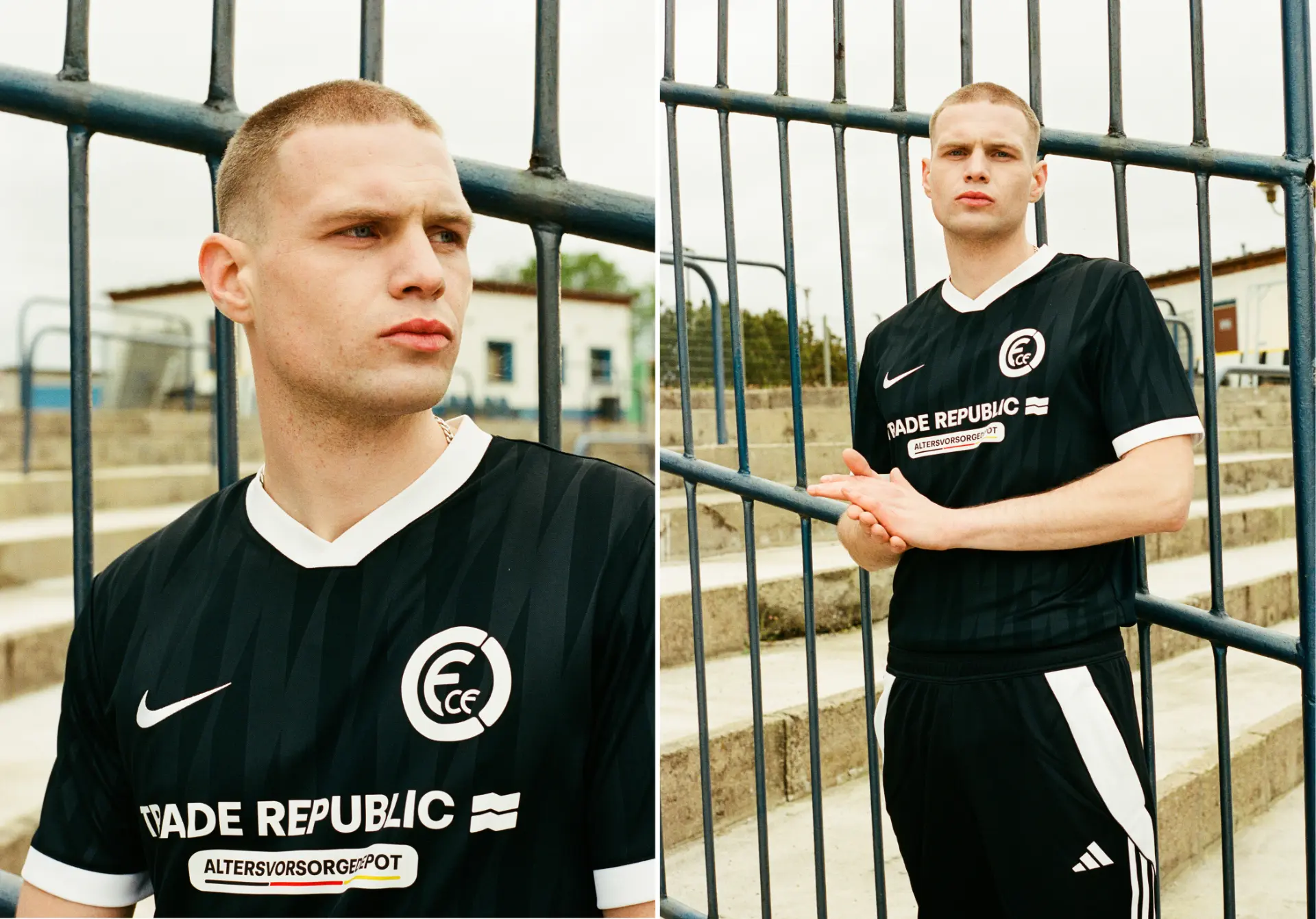 Trade Republic Sports — black football shirt portraits