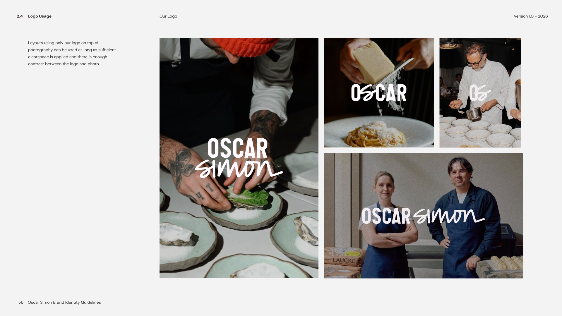 Oscar Simon brand identity — page 8