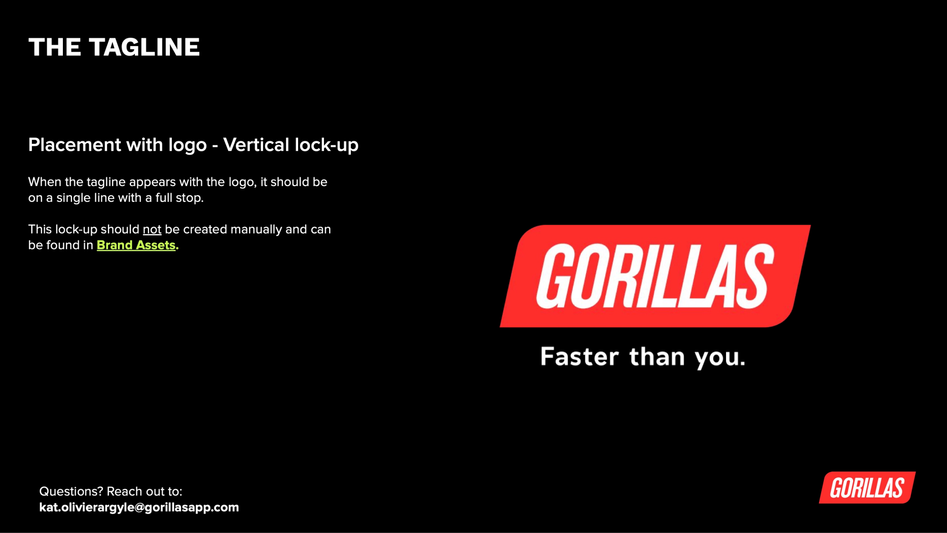 Gorillas Brand brand guidelines — page 4