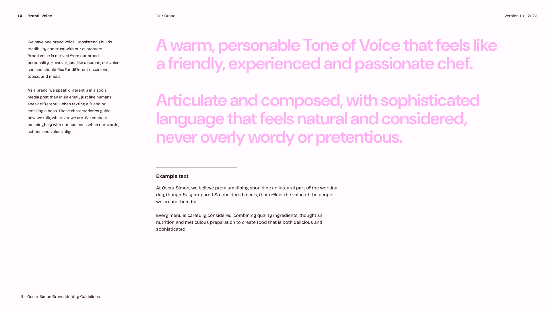 Oscar Simon brand identity — page 5
